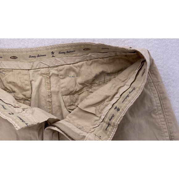 Tommy Bahama Mens Shorts 32 Khaki Tan Beige Chino Flat Front Casual Golf  9" - Picture 6 of 10